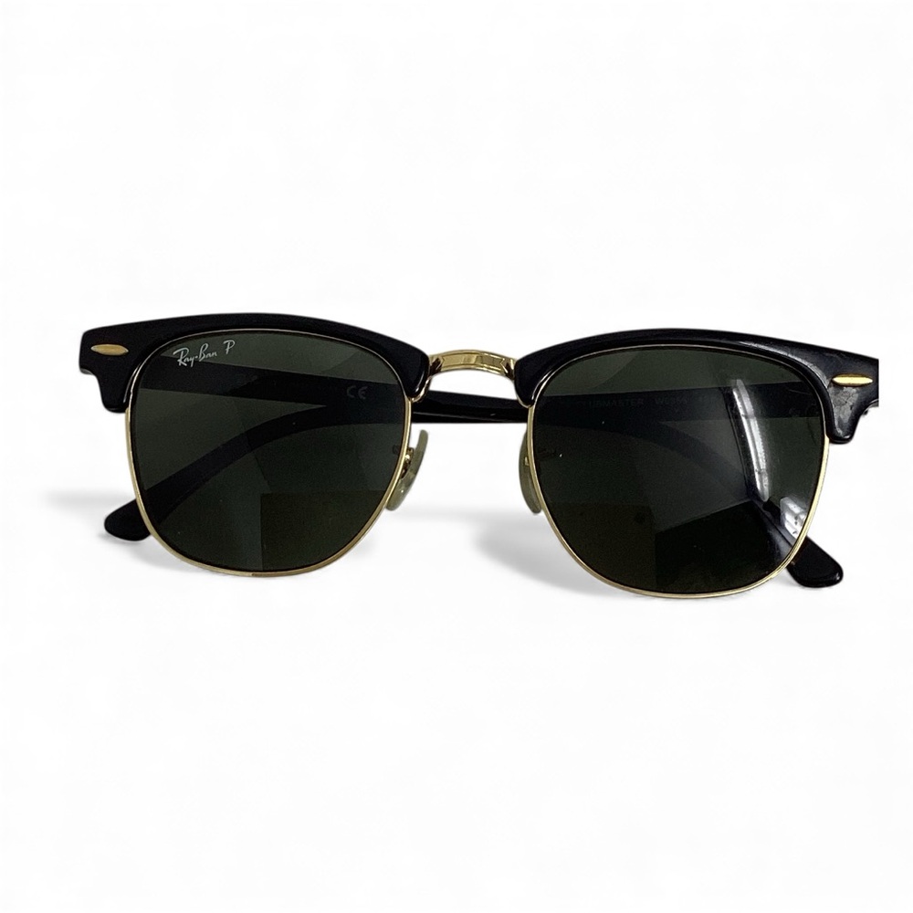 Vintage Ray-Ban P Clubmaster Classic Polarized Sunglasses Unisex RB 3016